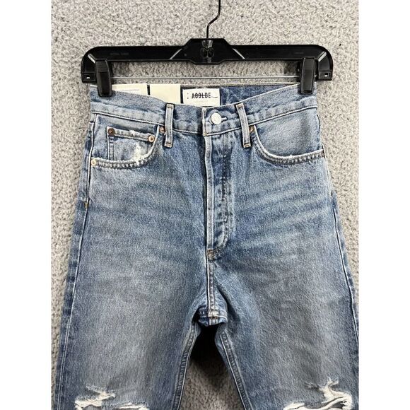 Agolde 90’s Pinch Waist High Rise Straight Size 24 in “Ruler” - Picture 4 of 12